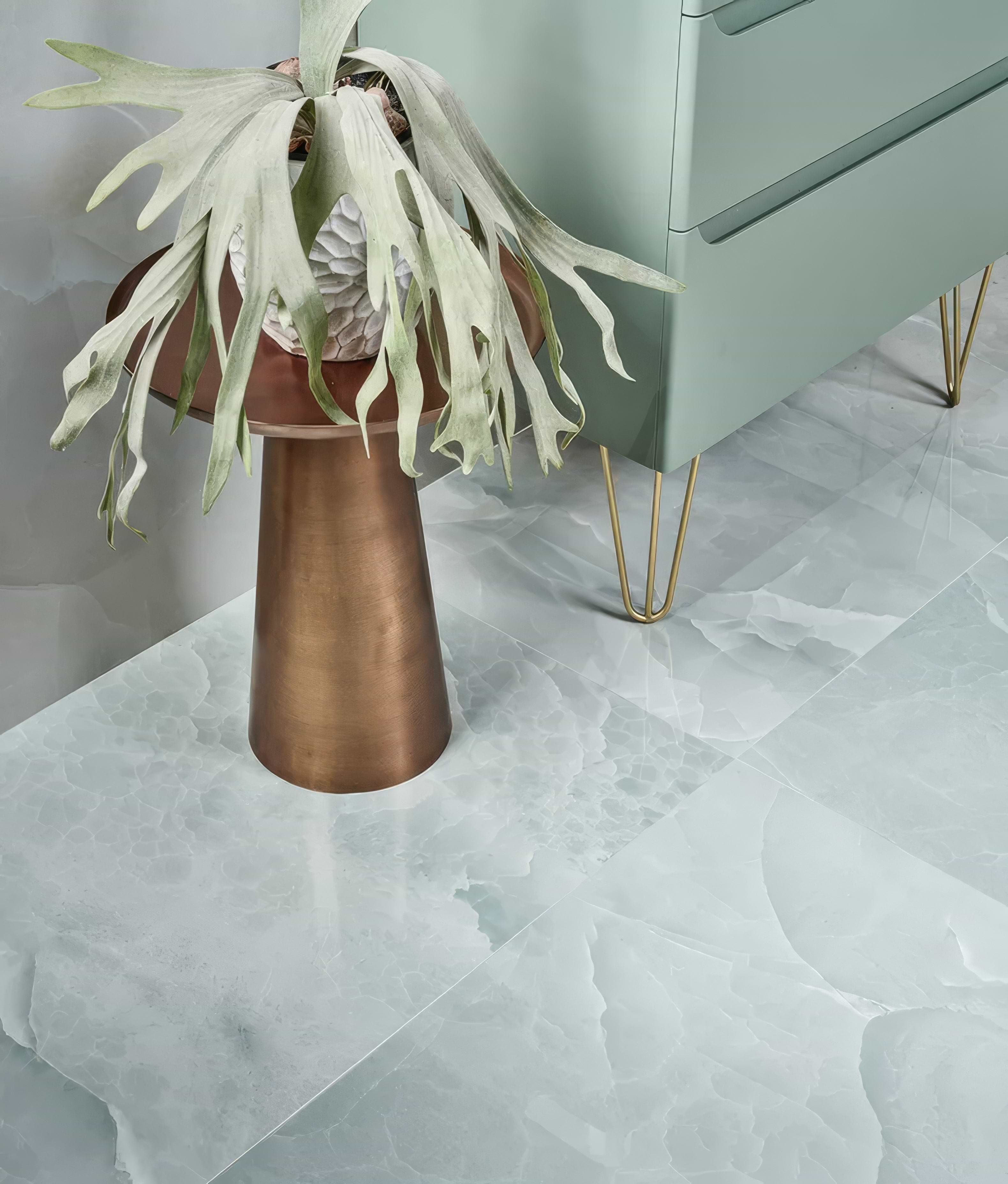 Portare illusion Whisper Onyx Porcelain Polished Lagoon