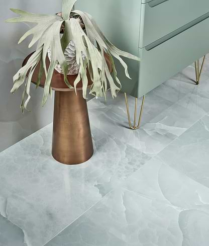 Portare illusion Whisper Onyx Porcelain Polished Lagoon