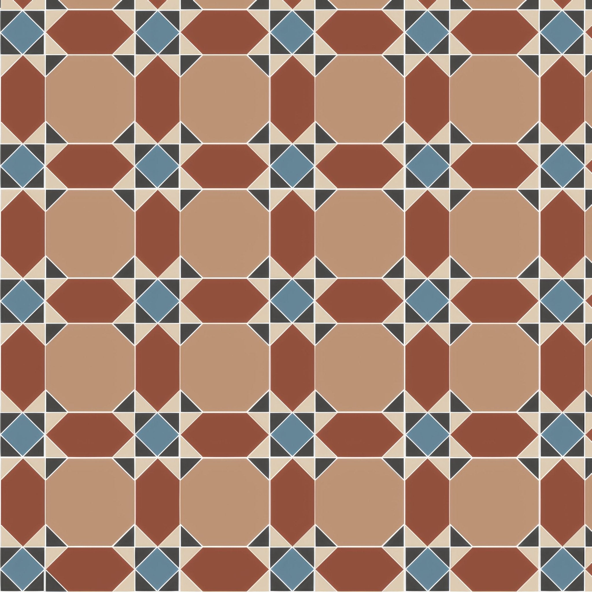 Inverlochy Blue and Red - Hyperion Tiles