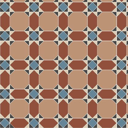 Inverlochy Blue and Red - Hyperion Tiles