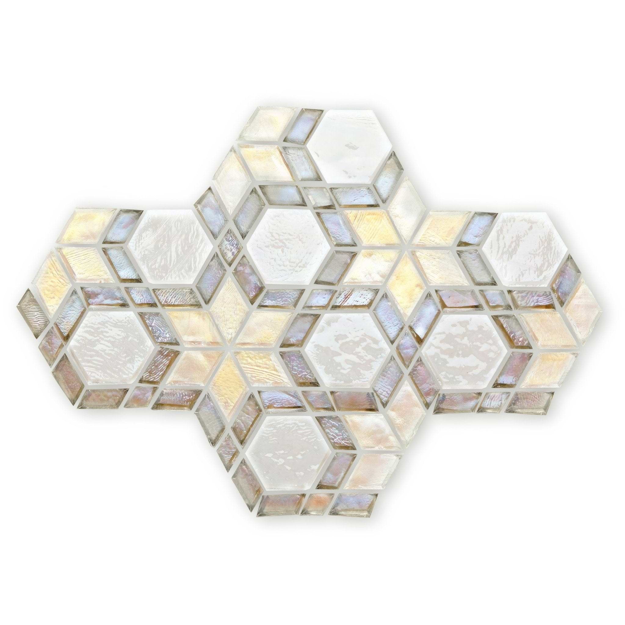 Iridescent Glass Icicle Kaleidoscope - Hyperion Tiles