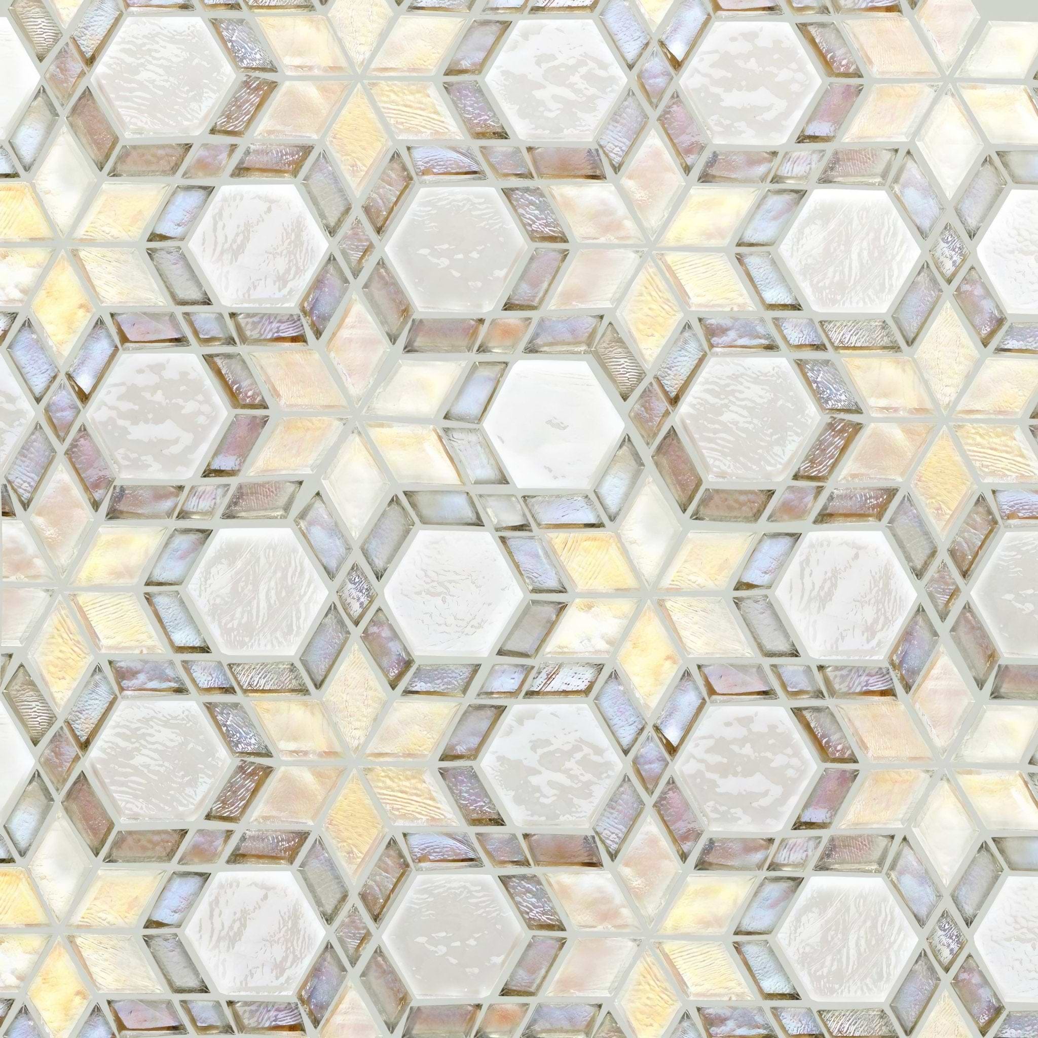 Iridescent Glass Icicle Kaleidoscope - Hyperion Tiles