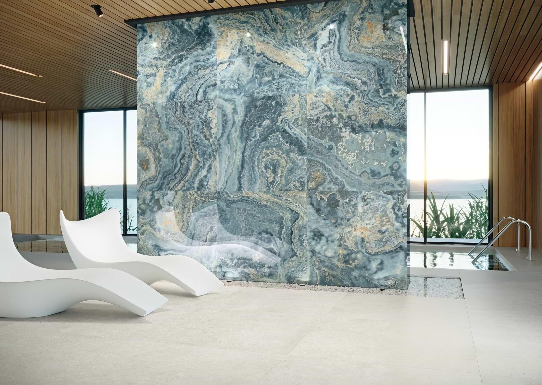 Izmir Azul Polished 119 x 119cm - Hyperion Tiles