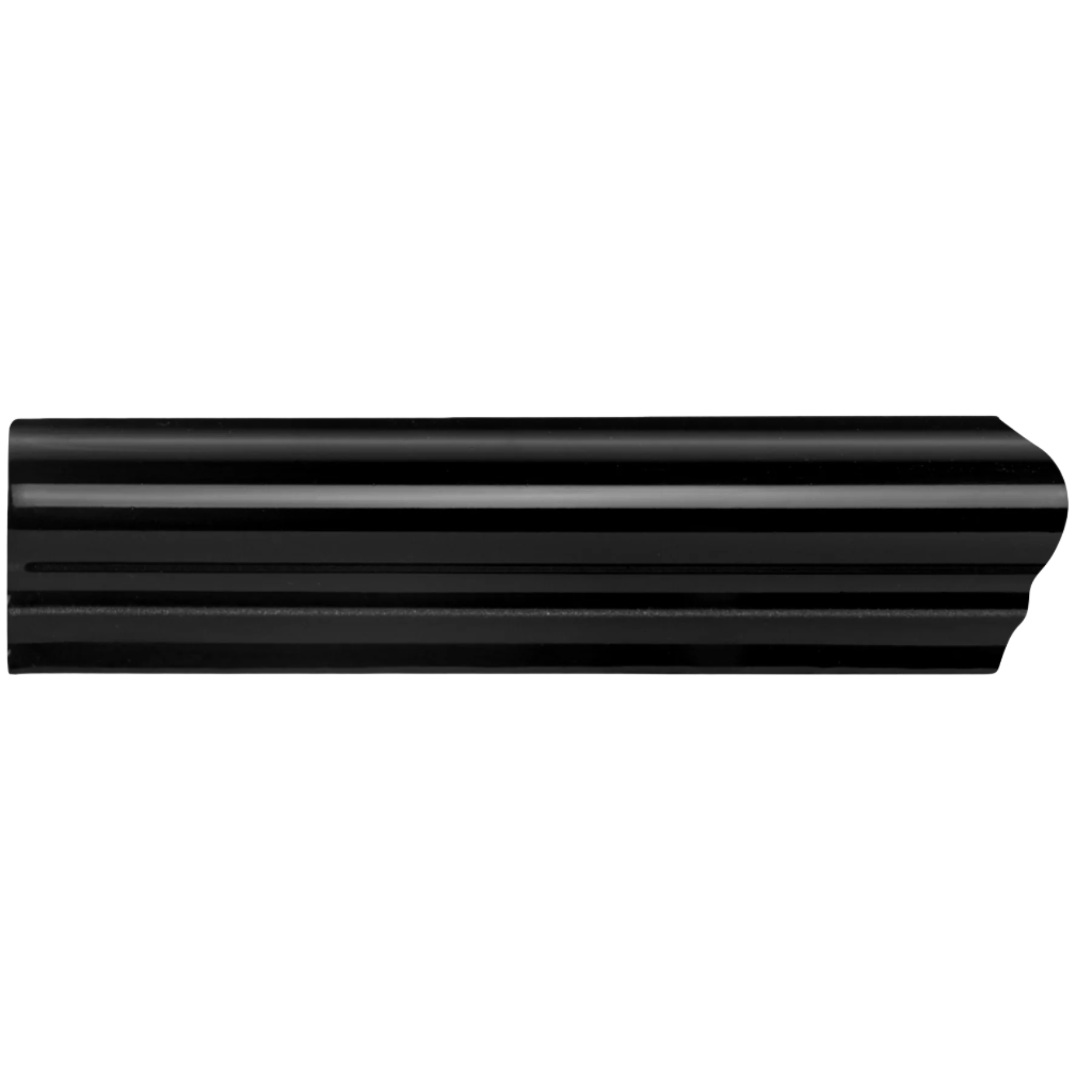 Jet Black Albert Right Corner - Hyperion Tiles