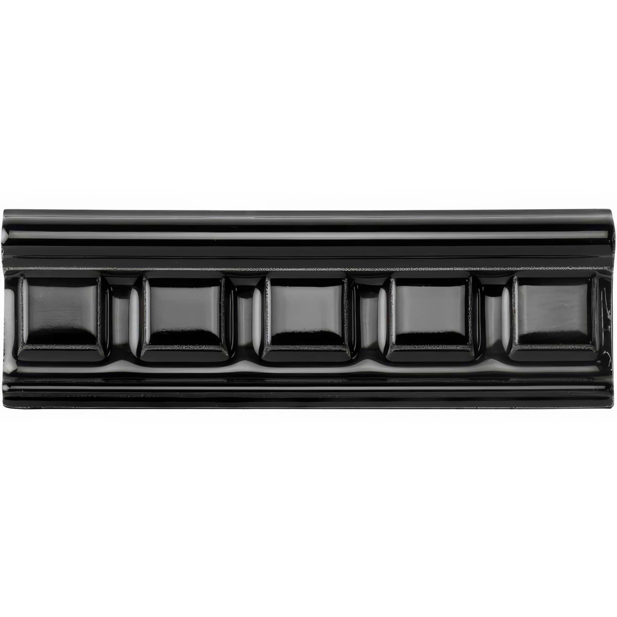 Jet Black Dentil Moulding - Hyperion Tiles