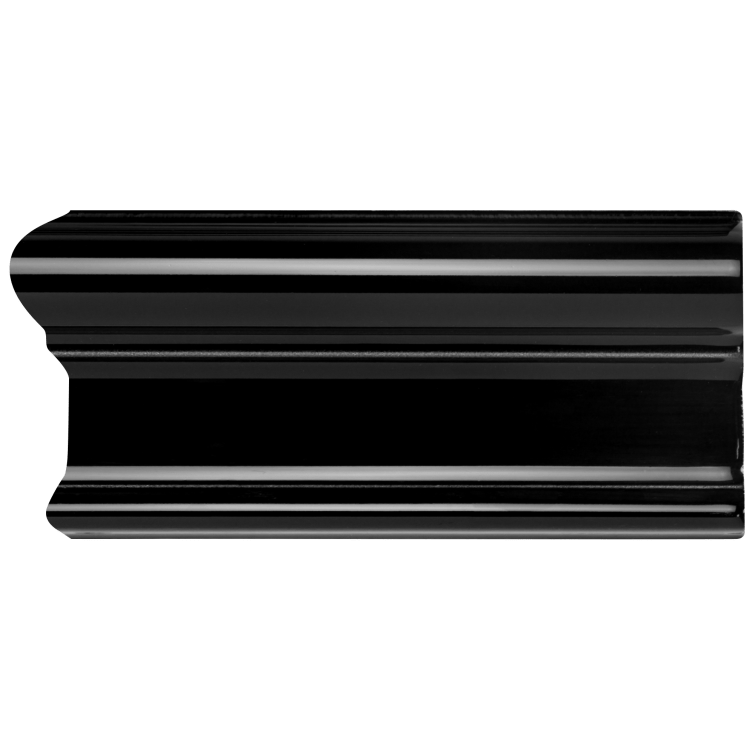 Jet Black Victoria Left Corner - Hyperion Tiles