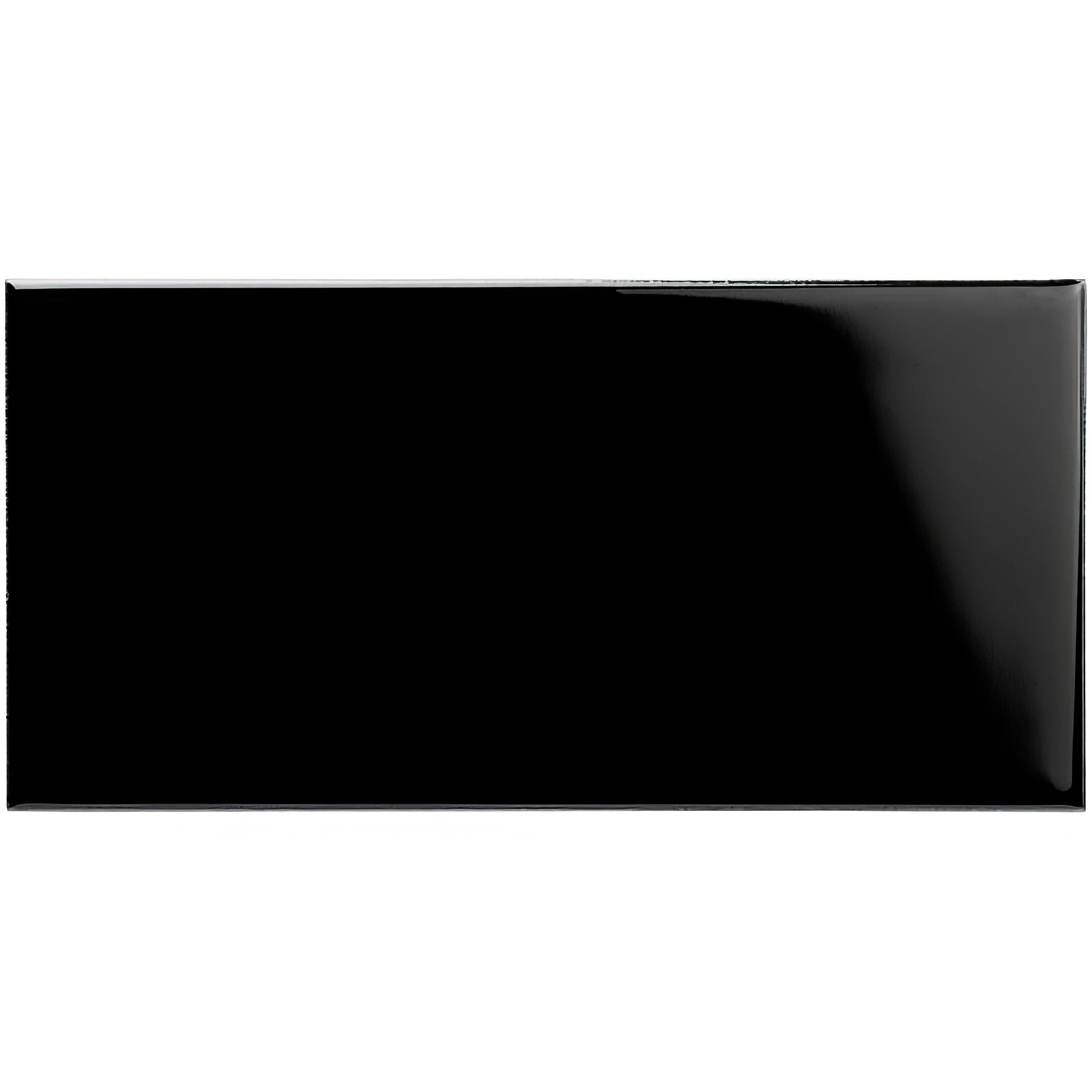 Jet Black Rounded Long Edge - Hyperion Tiles