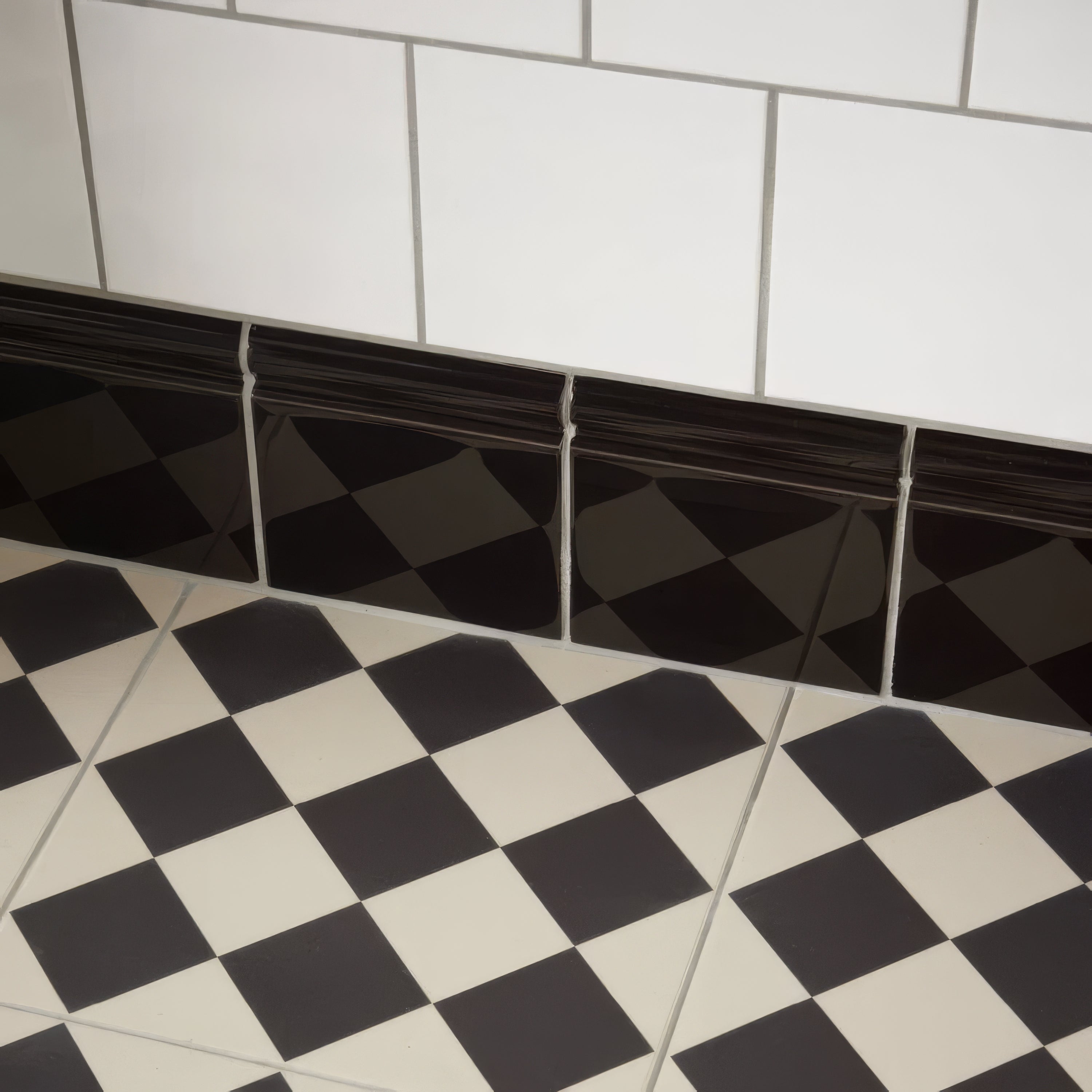 Jet Black Skirting Tile - Hyperion Tiles