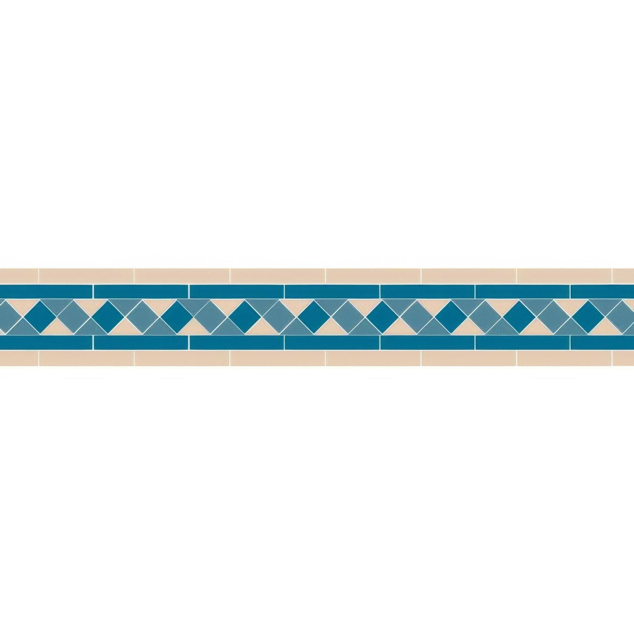 Joyce Blue and Pugin Blue - Hyperion Tiles