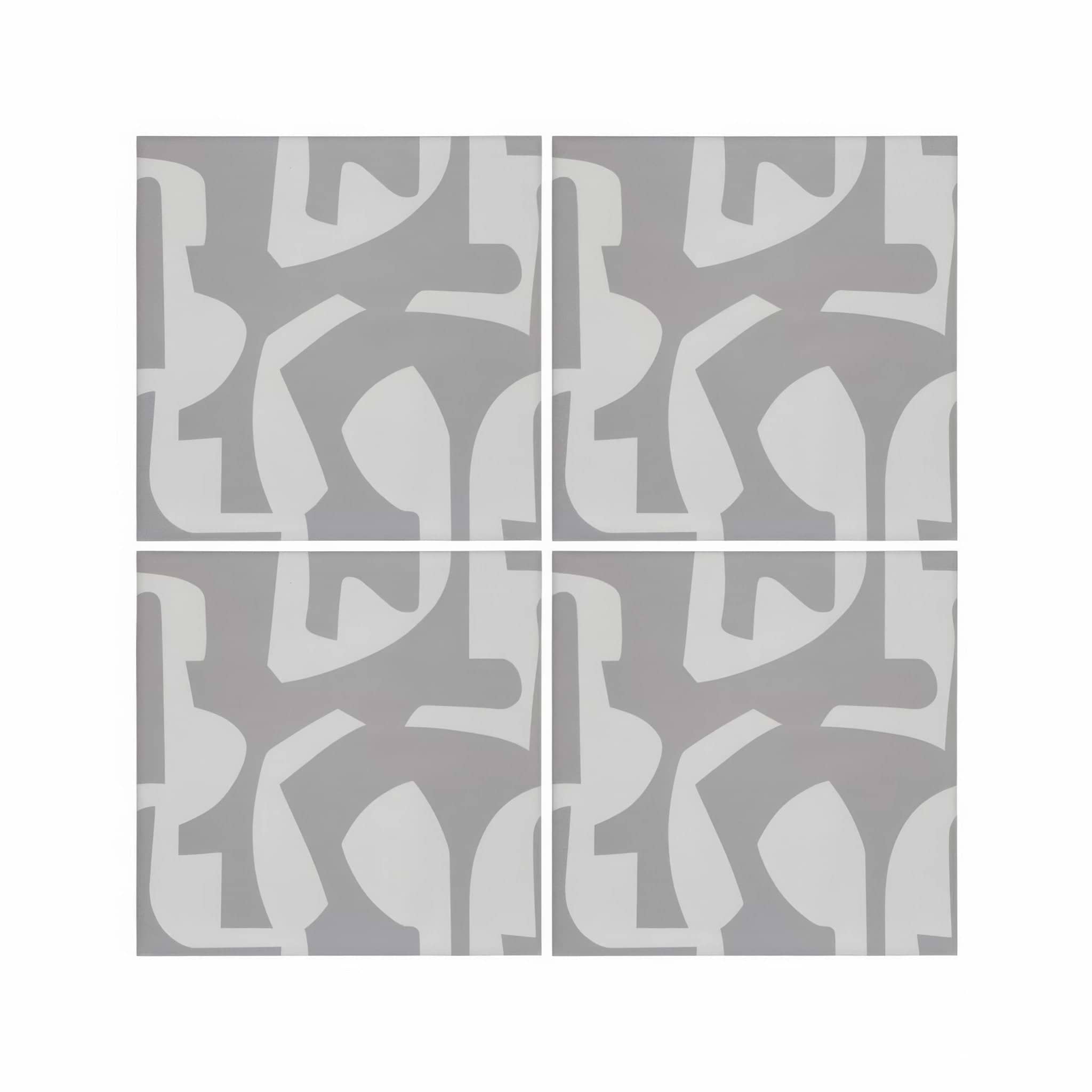 Kelly Hoppen Puzzle Grey and White - Hyperion Tiles