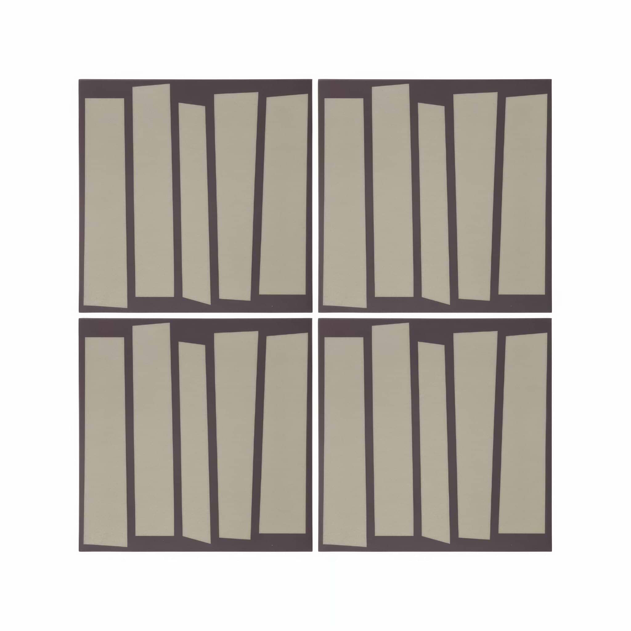Kelly Hoppen Strip Beige and Black - Hyperion Tiles