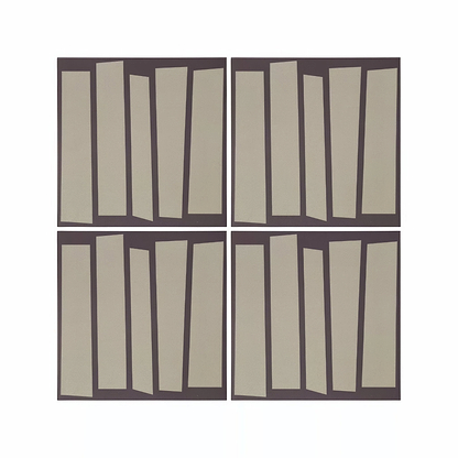 Kelly Hoppen Strip Beige and Black - Hyperion Tiles