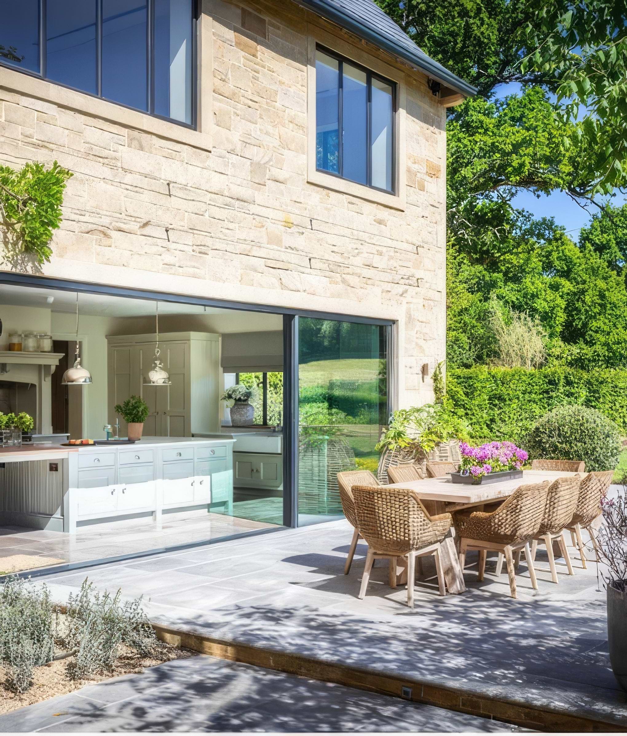Kimmeridge Limestone Paving Tumbled & Etched Finish By Hyperion Tiles
