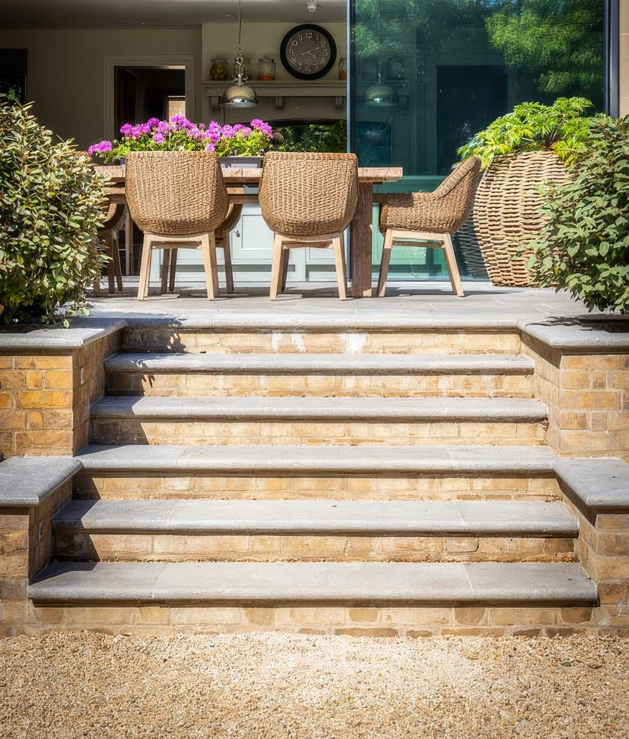 Kimmeridge Limestone Paving Tumbled & Etched Finish By Hyperion Tiles