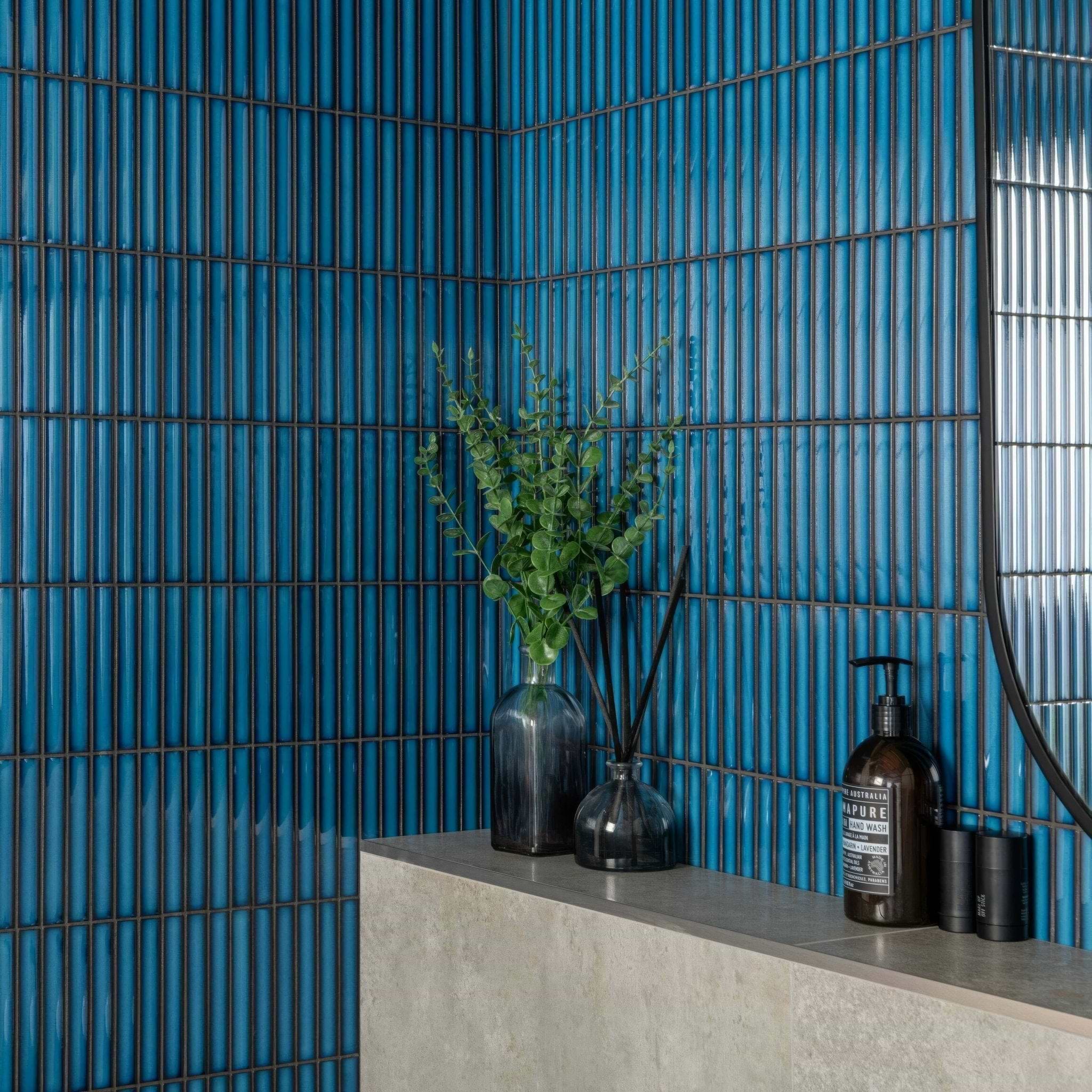 Kitkat Blue Mosaic - Hyperion Tiles