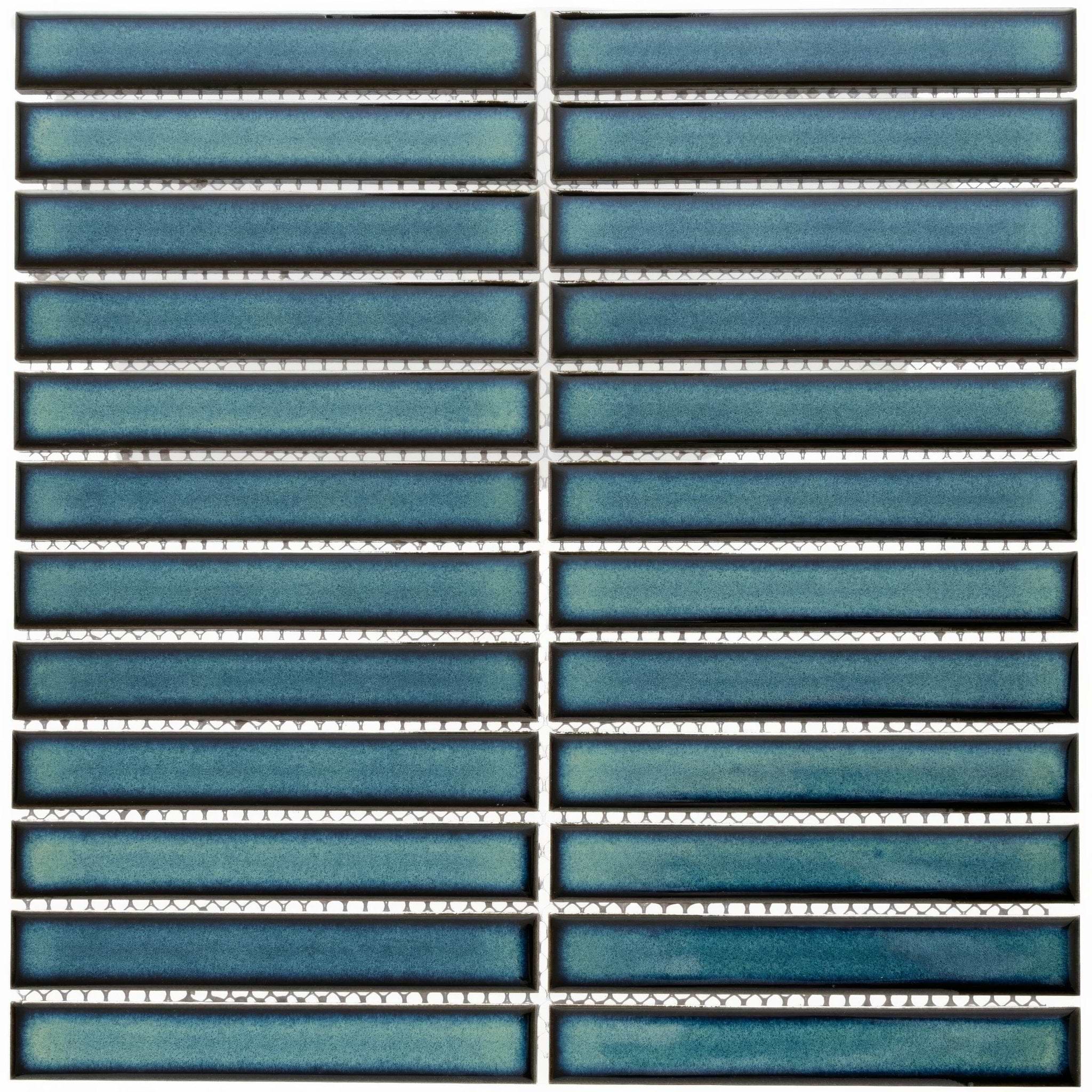 Kitkat Blue Two Tone Mosaic - Hyperion Tiles