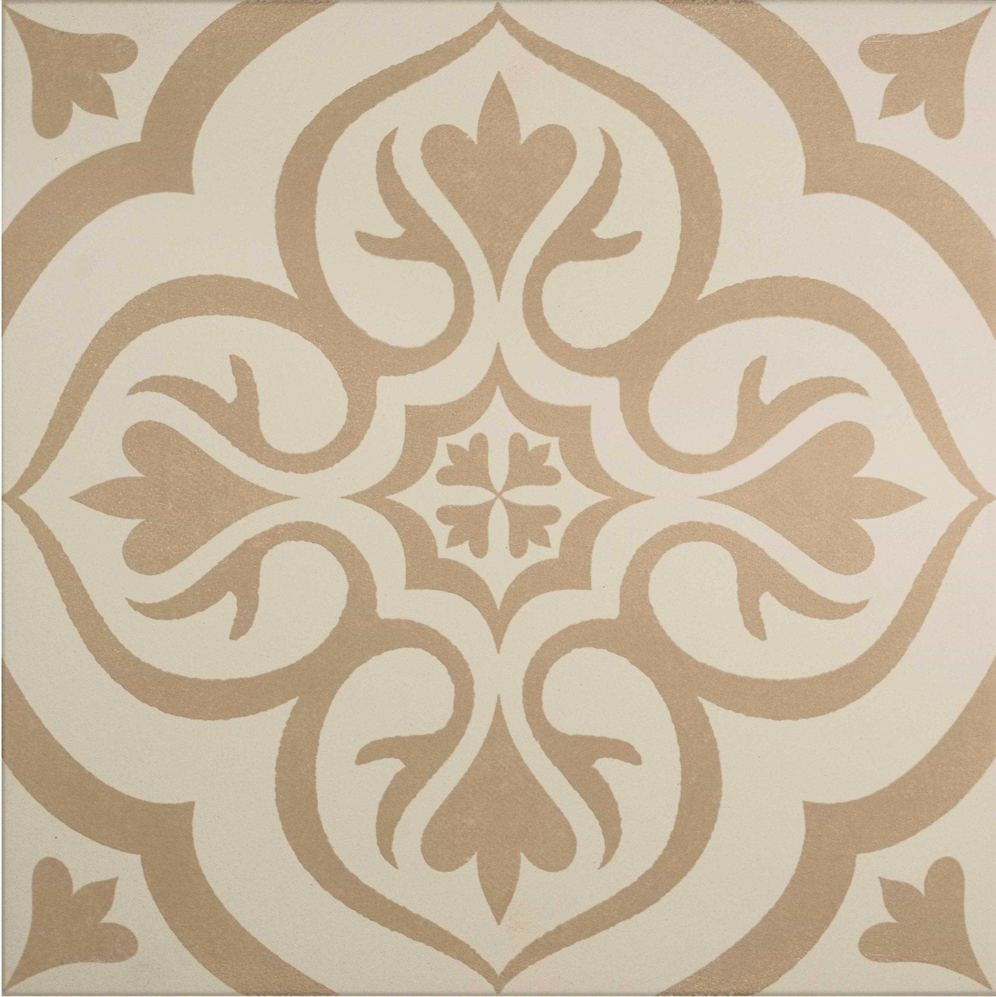 Knightshayes Taupe on Chalk - Hyperion Tiles