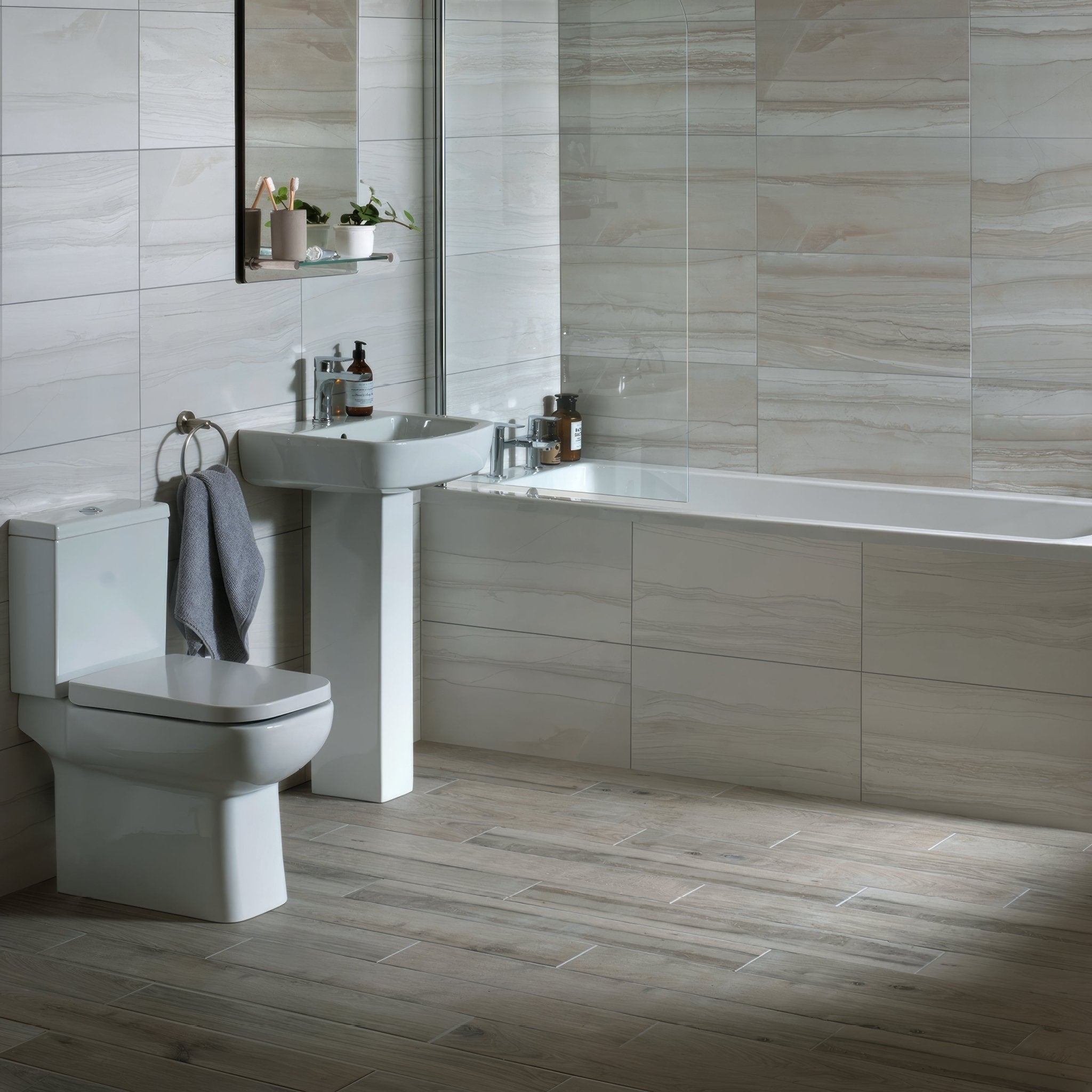 Lakeland Taupe Matt 90 x 15cm - Hyperion Tiles