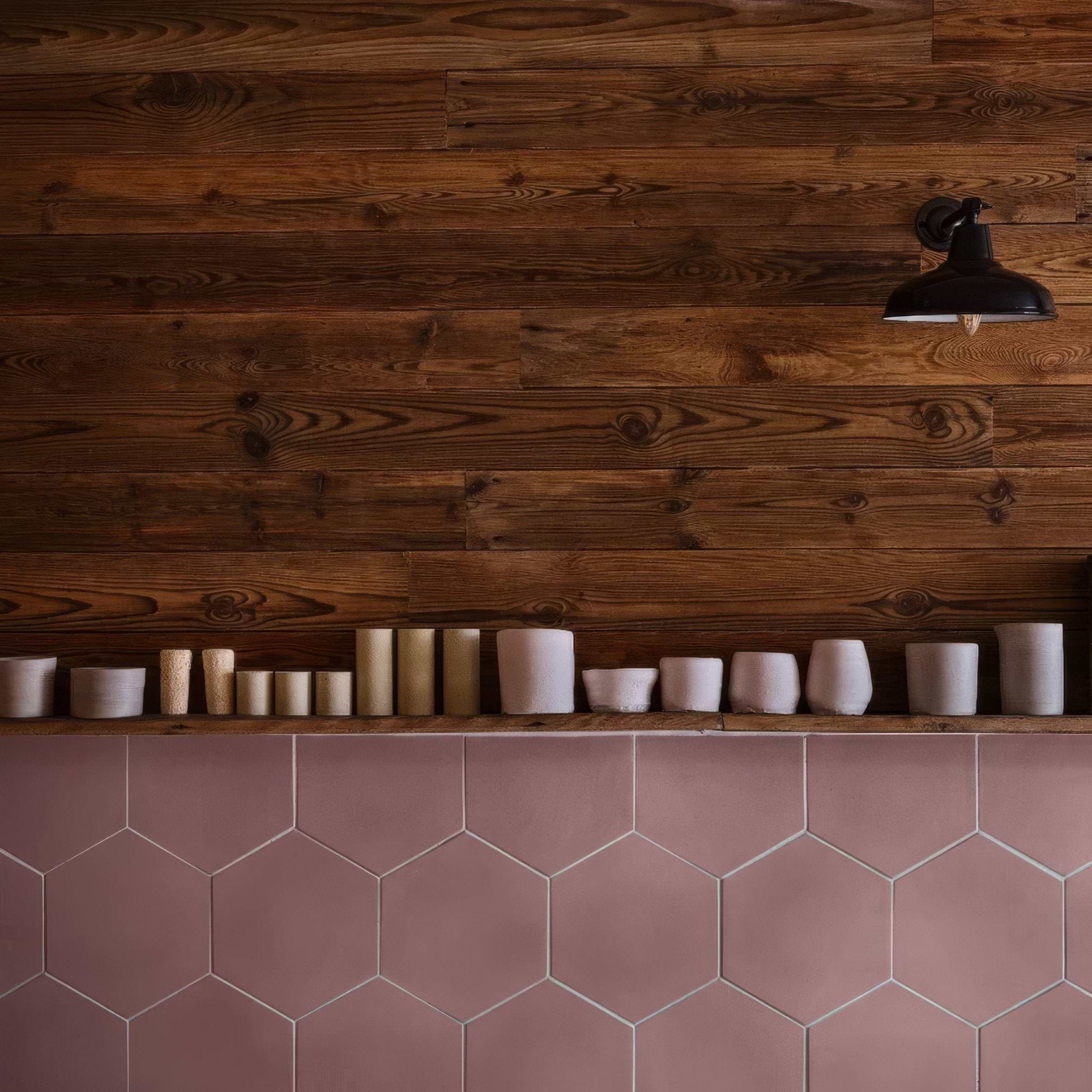 Leather Hexagonal Tile - Hyperion Tiles