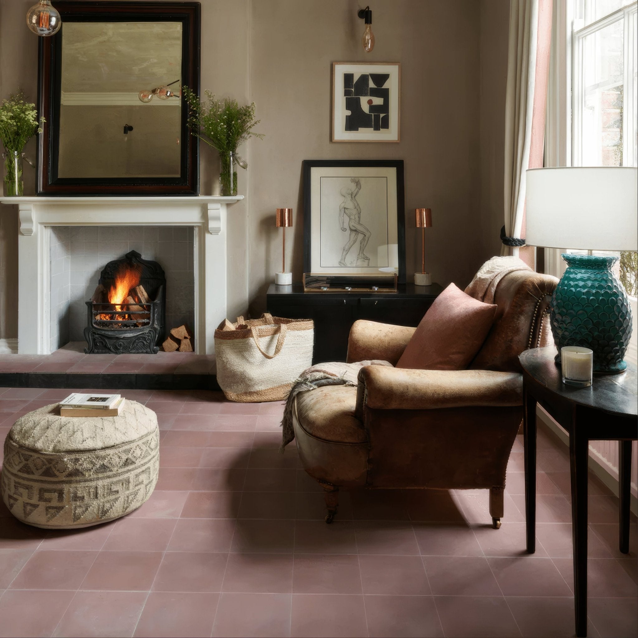 Leather Square Tile - Hyperion Tiles