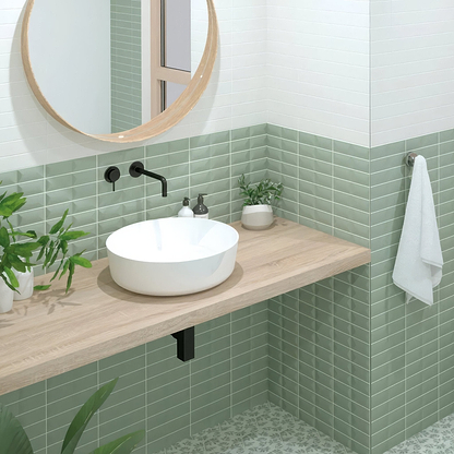 Levante Fold Sage - Hyperion Tiles