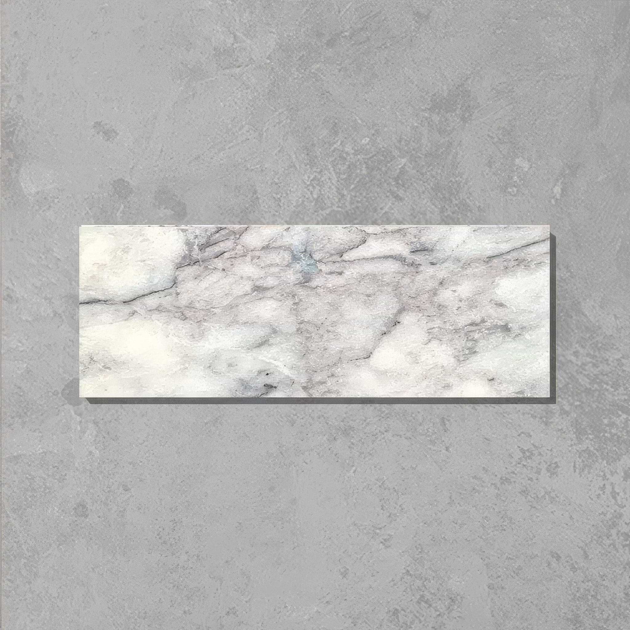 Lilac Veined Herringbone Honed Marble Tile - Hyperion Tiles