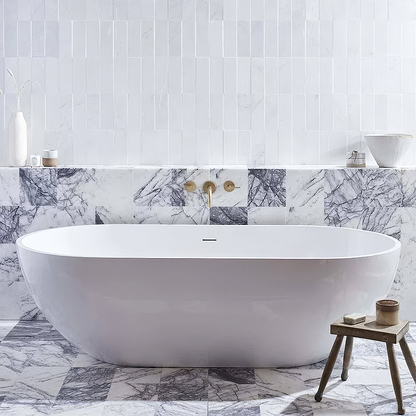 Lilac Veined Honed Marble - Hyperion Tiles