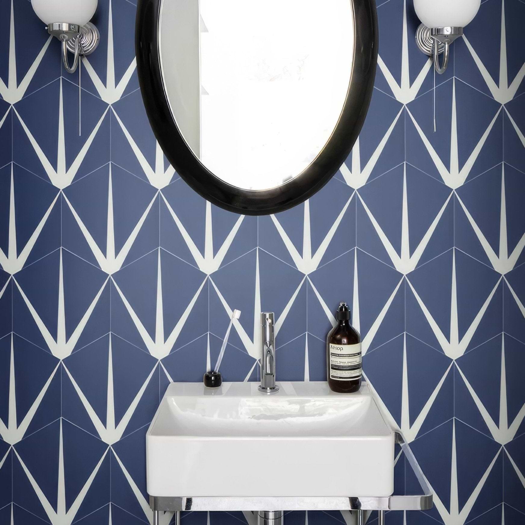 Lily Pad Porcelain Admiral - Hyperion Tiles