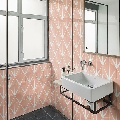 Lily Pad Porcelain Bubblegum - Hyperion Tiles