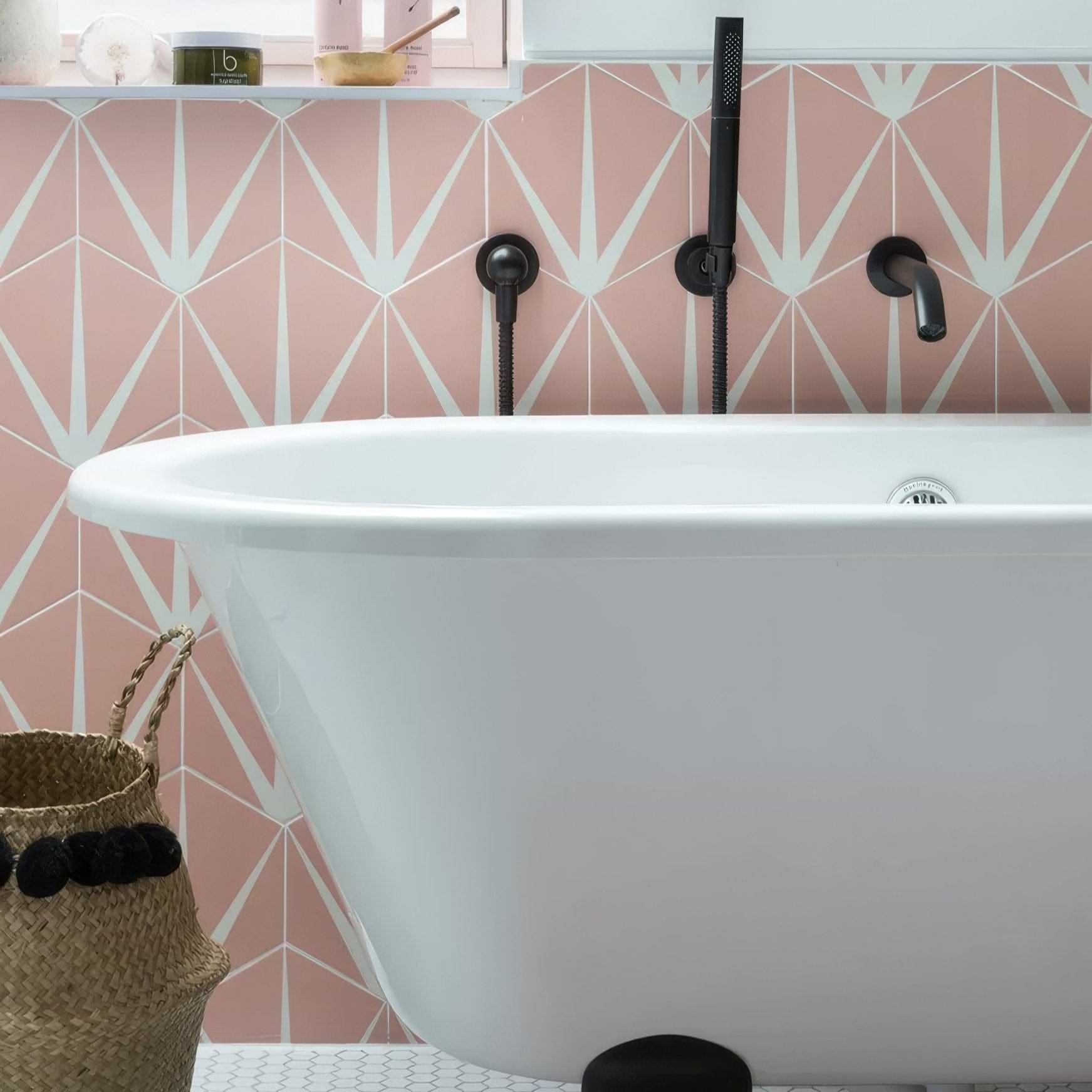 Lily Pad Porcelain Bubblegum - Hyperion Tiles