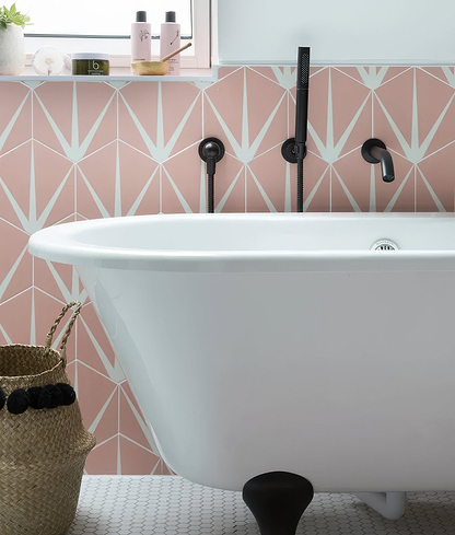 Lily Pad Porcelain Bubblegum - Hyperion Tiles