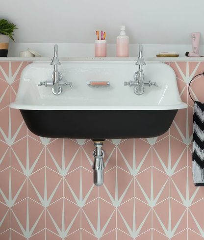Lily Pad Porcelain Bubblegum - Hyperion Tiles