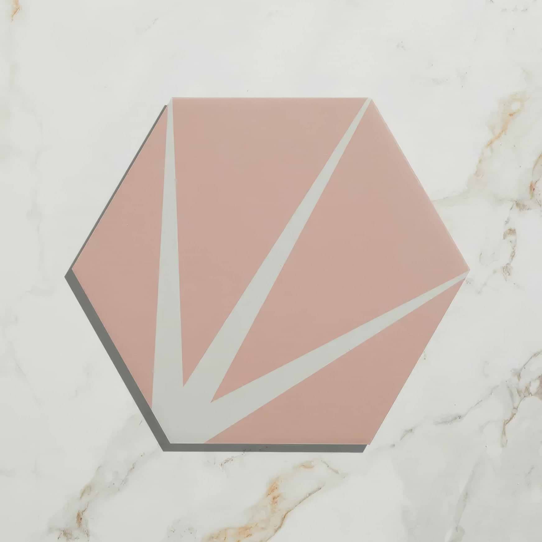 Lily Pad Porcelain Bubblegum - Hyperion Tiles