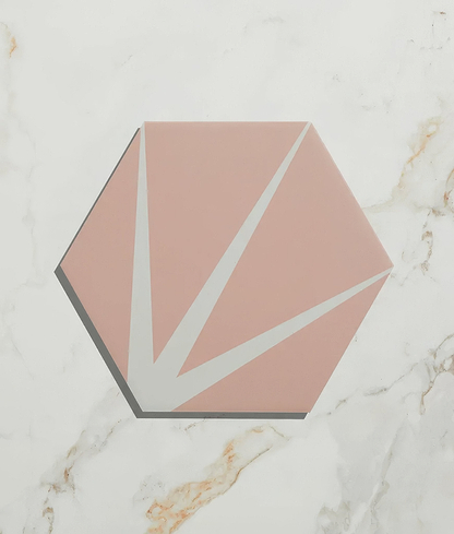 Lily Pad Porcelain Bubblegum - Hyperion Tiles