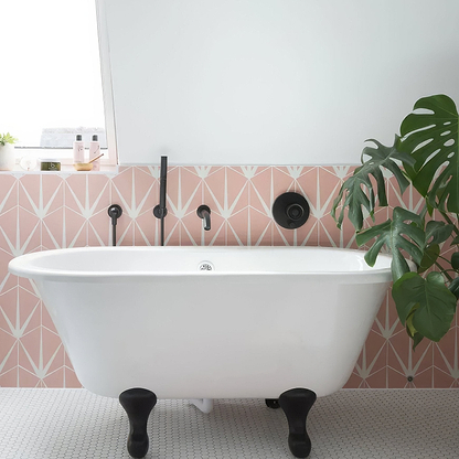 Lily Pad Porcelain Bubblegum - Hyperion Tiles