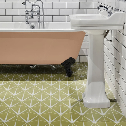 Lily Pad Porcelain New Leaf - Hyperion Tiles