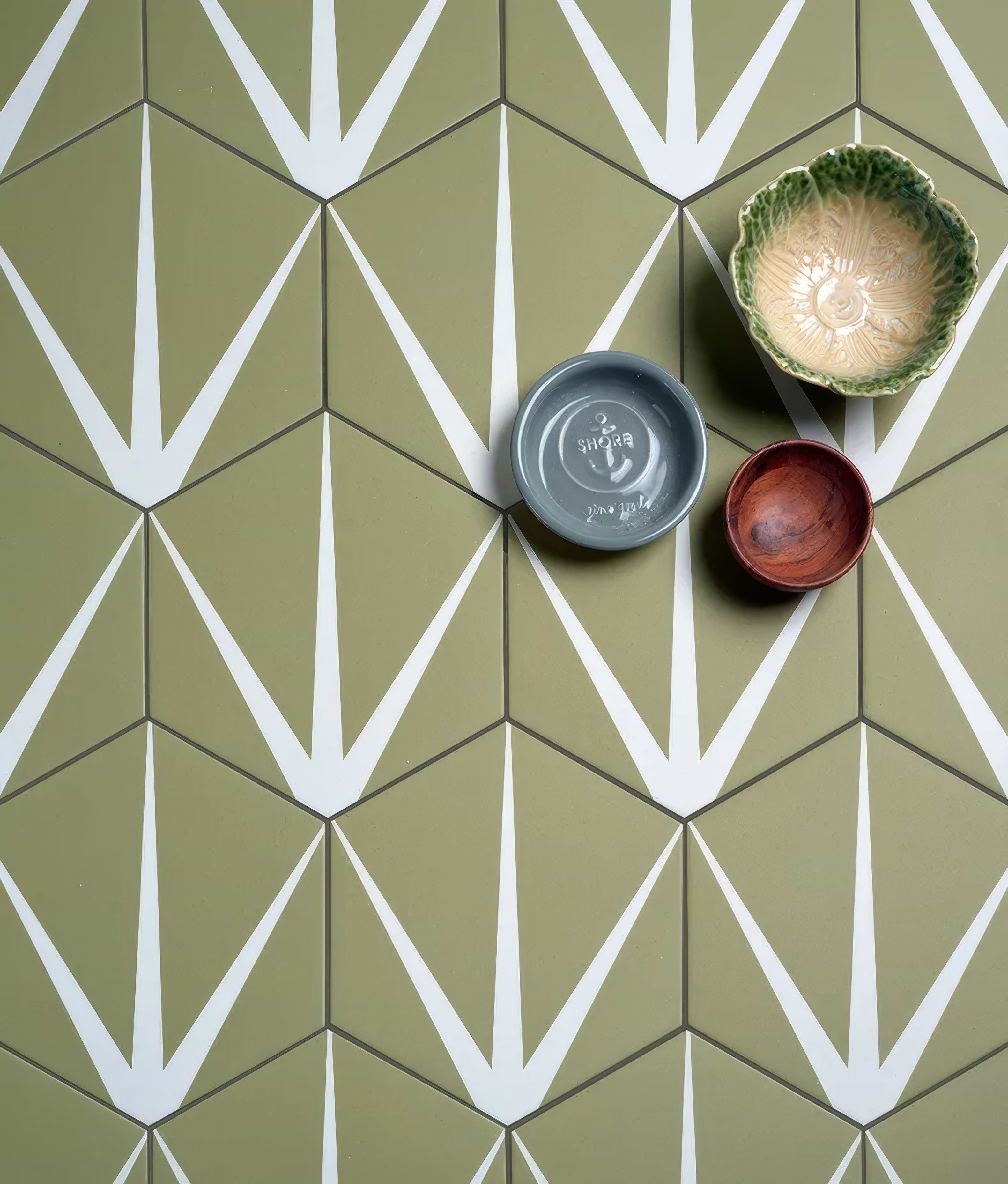 Lily Pad Porcelain New Leaf - Hyperion Tiles