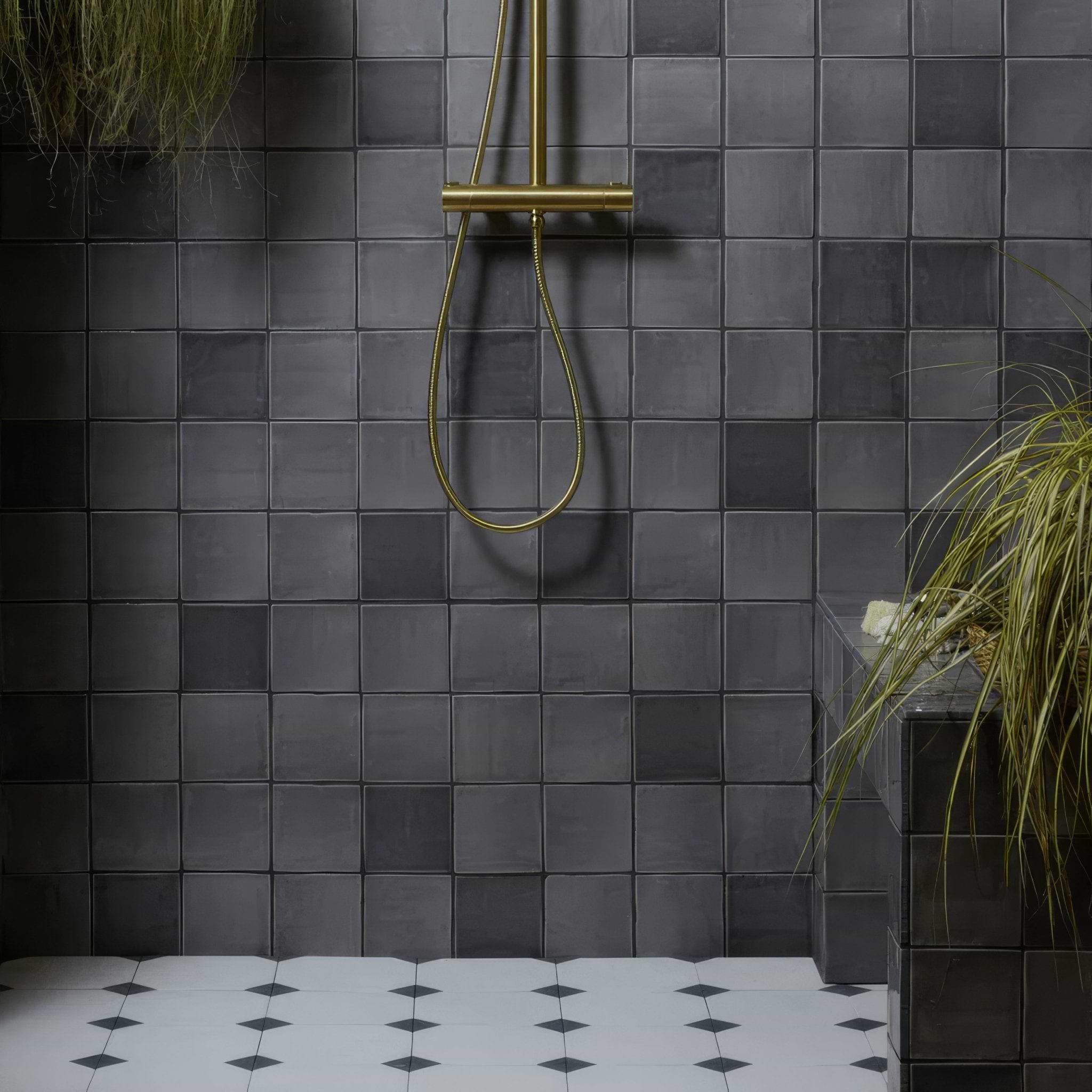 Limestone Glazed Square Tile - Hyperion Tiles