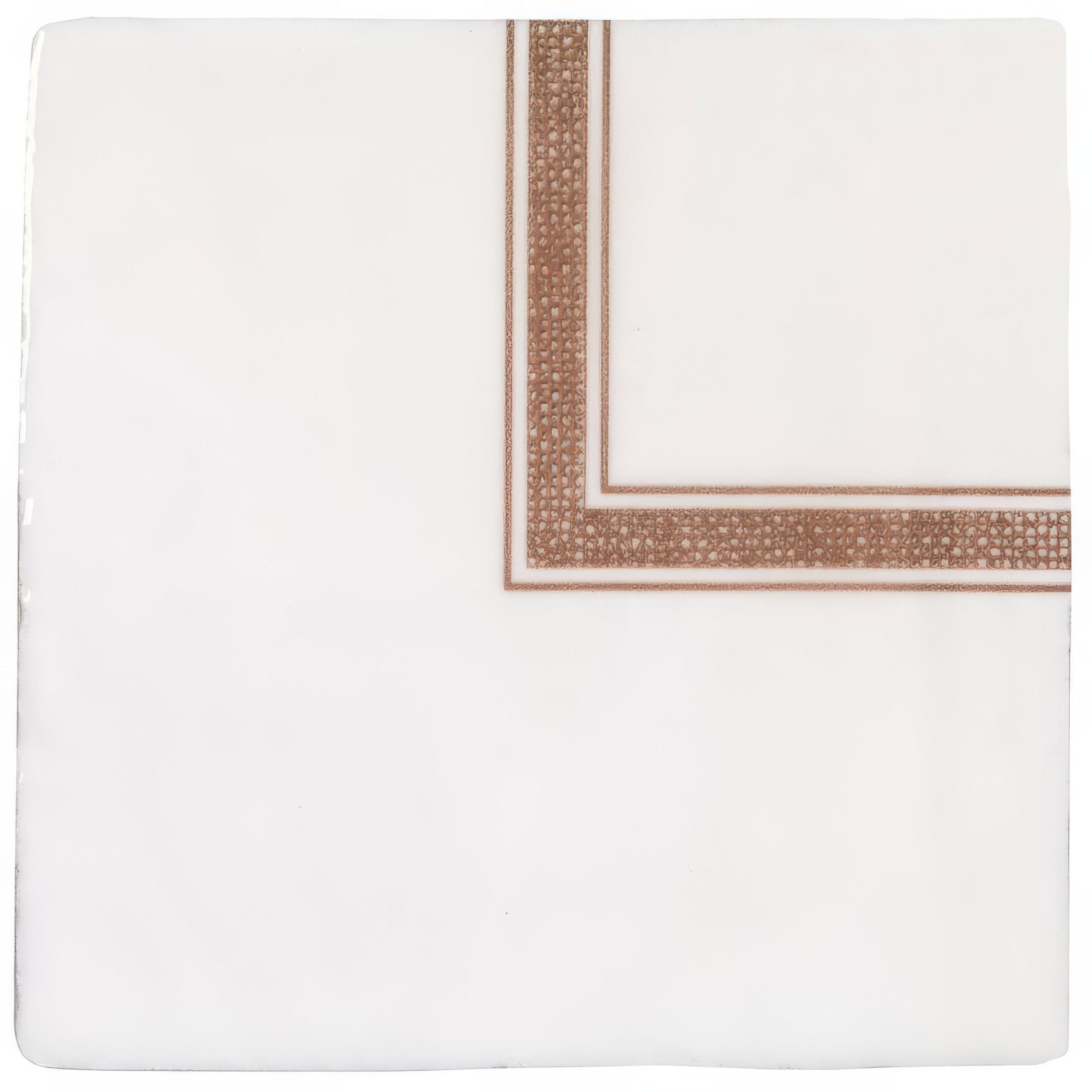Linen Corner Sepia on Cotton - Hyperion Tiles
