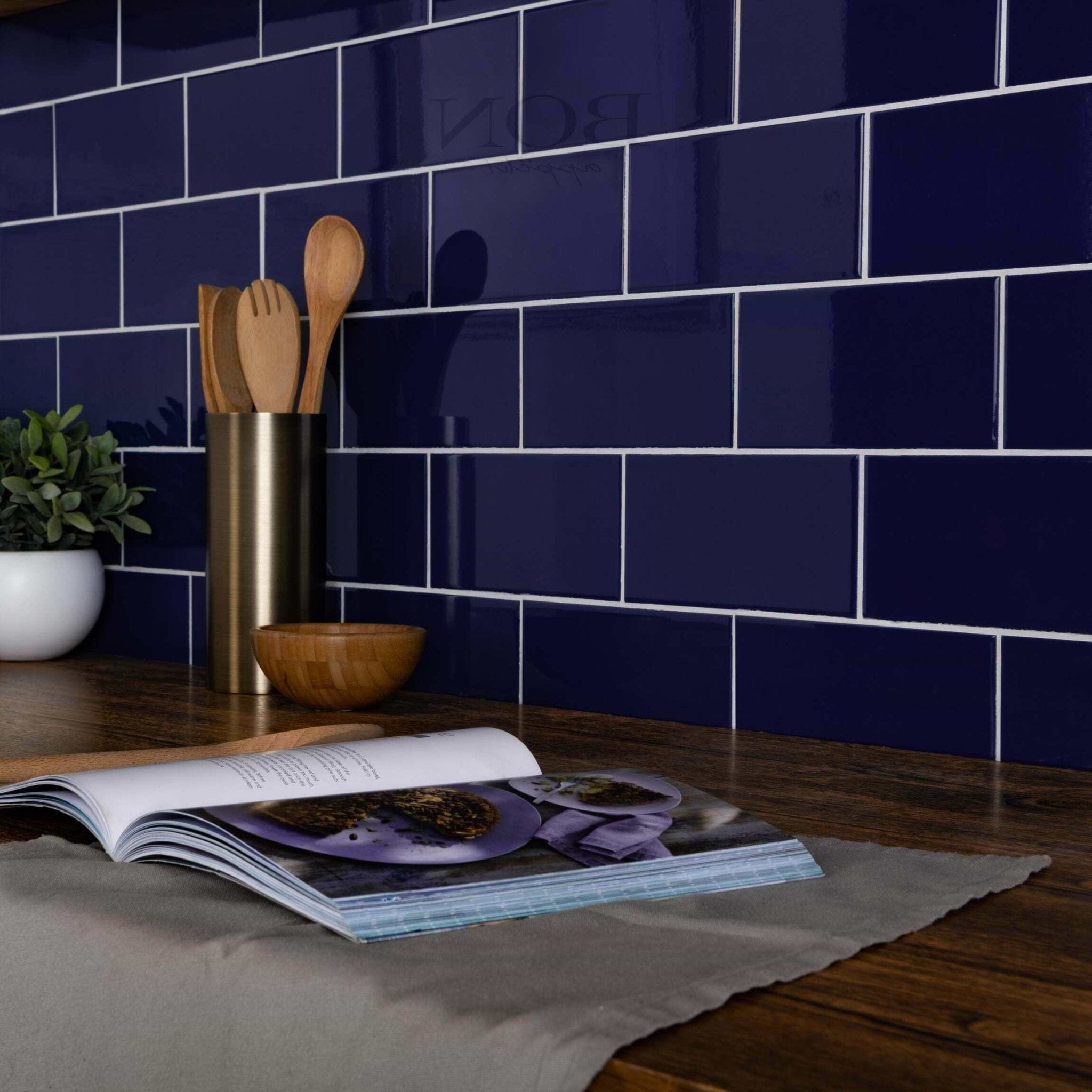 Liso Azul Gloss 100x200 - Hyperion Tiles