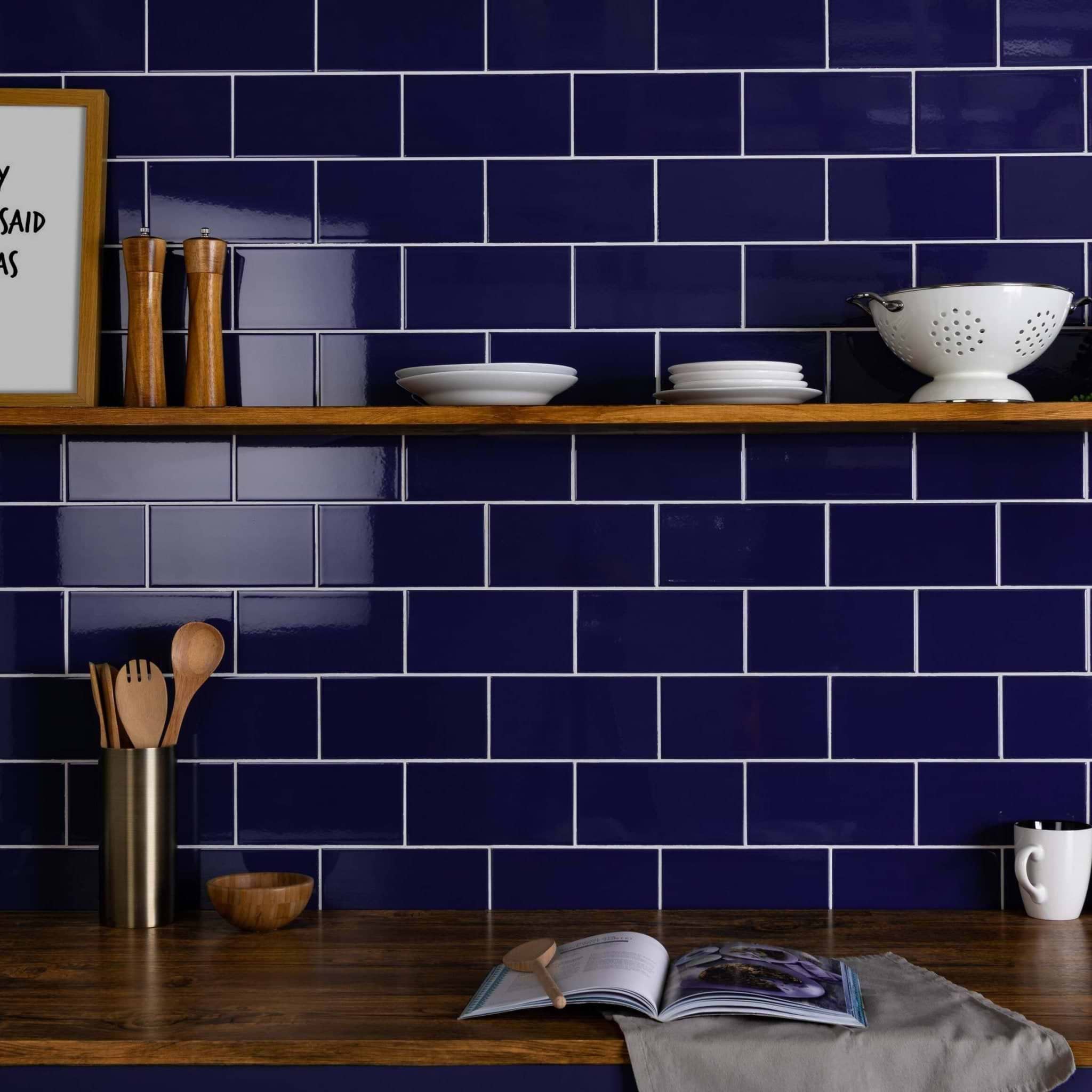 Liso Azul Gloss 100x200 - Hyperion Tiles