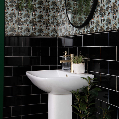Liso Black Gloss 100x200 - Hyperion Tiles
