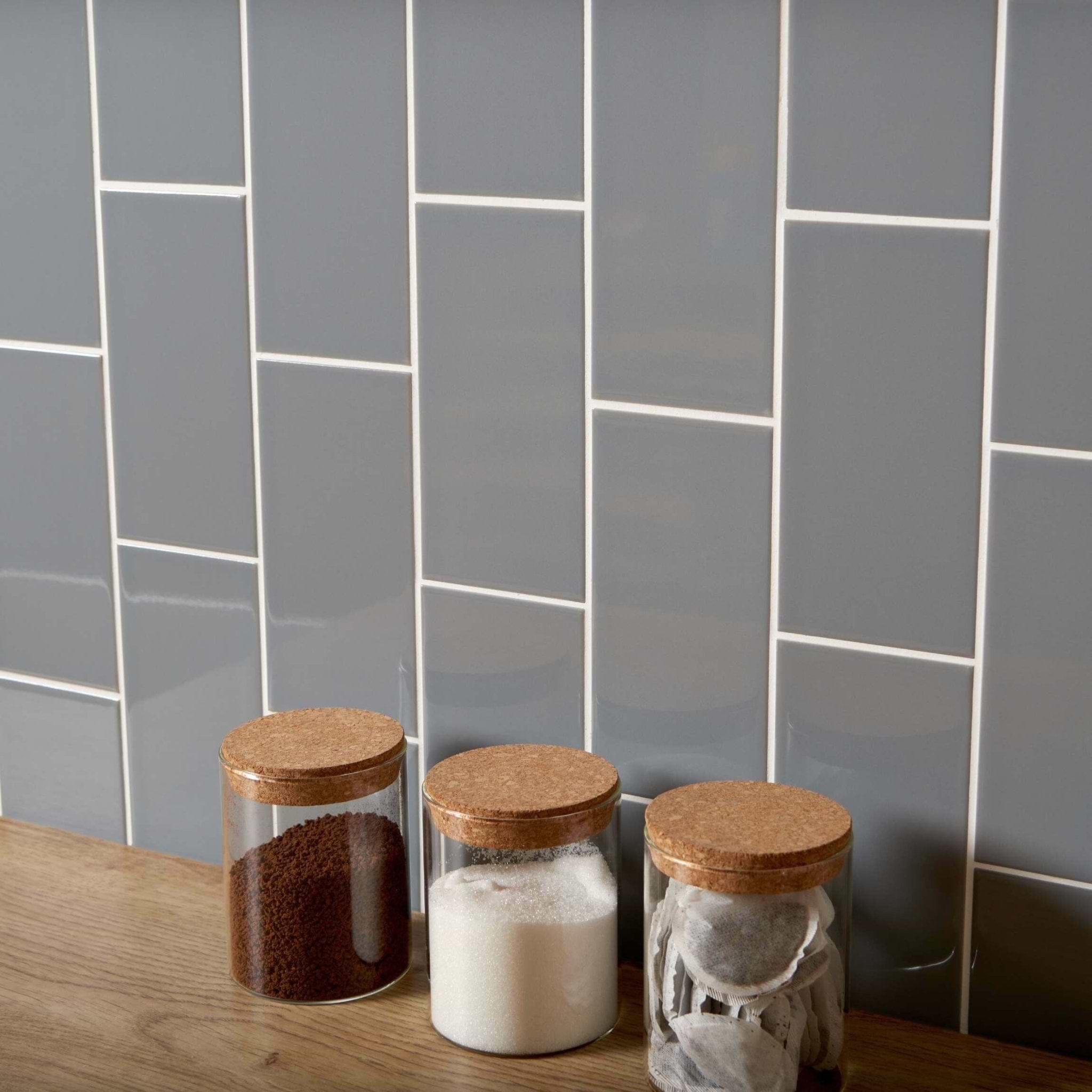 Liso Plata Brillo 100x200 - Hyperion Tiles