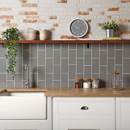 Liso Plata Brillo 100x200 - Hyperion Tiles