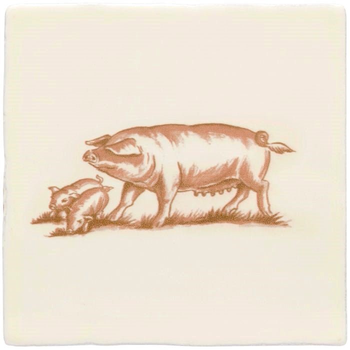 Litter of Pigs Sepia on Palomino - Hyperion Tiles