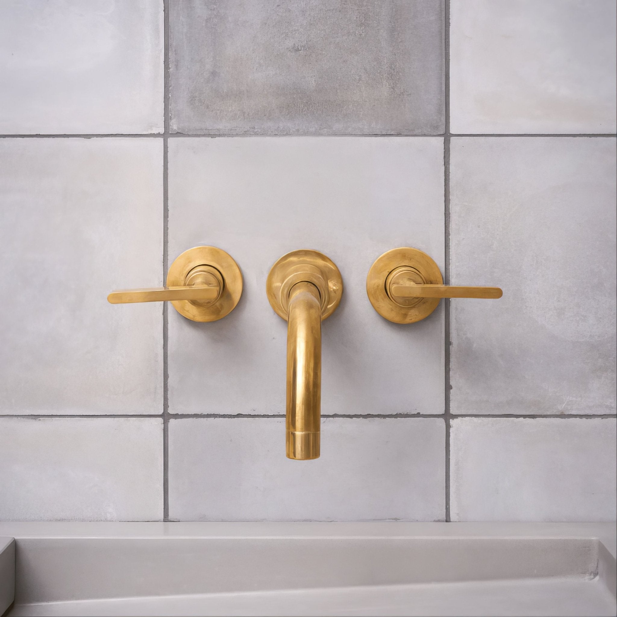 Little Green French Grey Square Tile - Hyperion Tiles