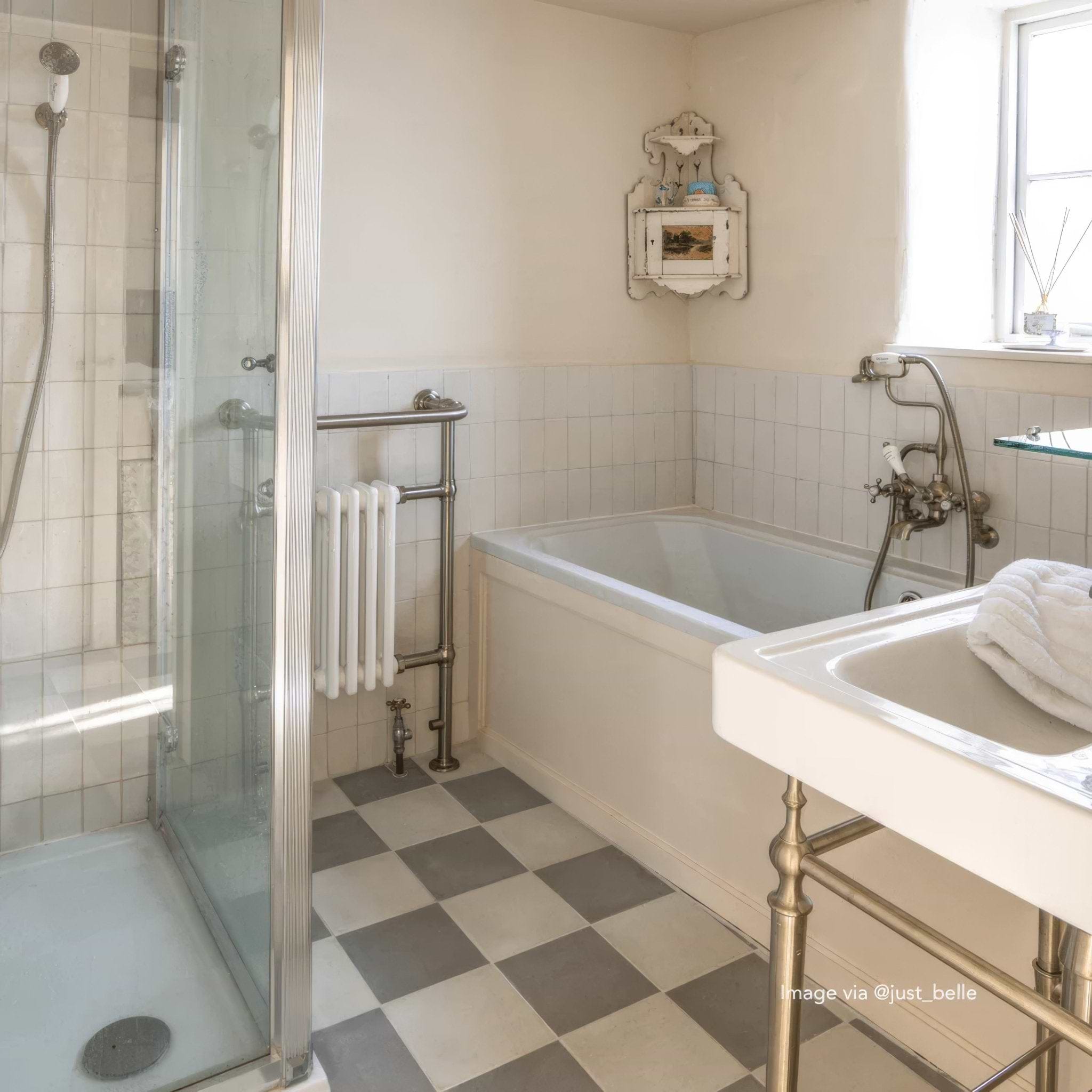 Little Green French Grey Square Tile - Hyperion Tiles