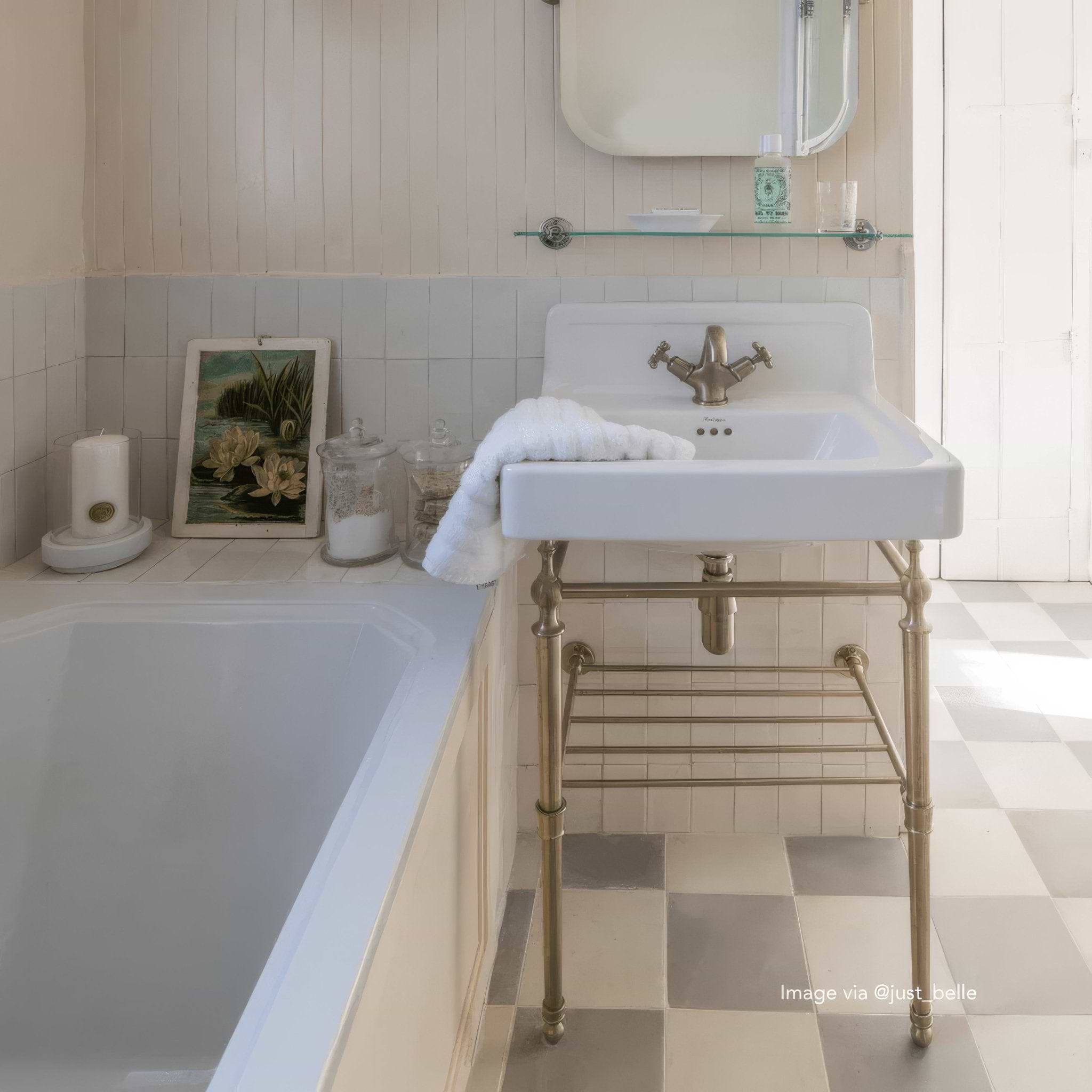 Little Green French Grey Square Tile - Hyperion Tiles