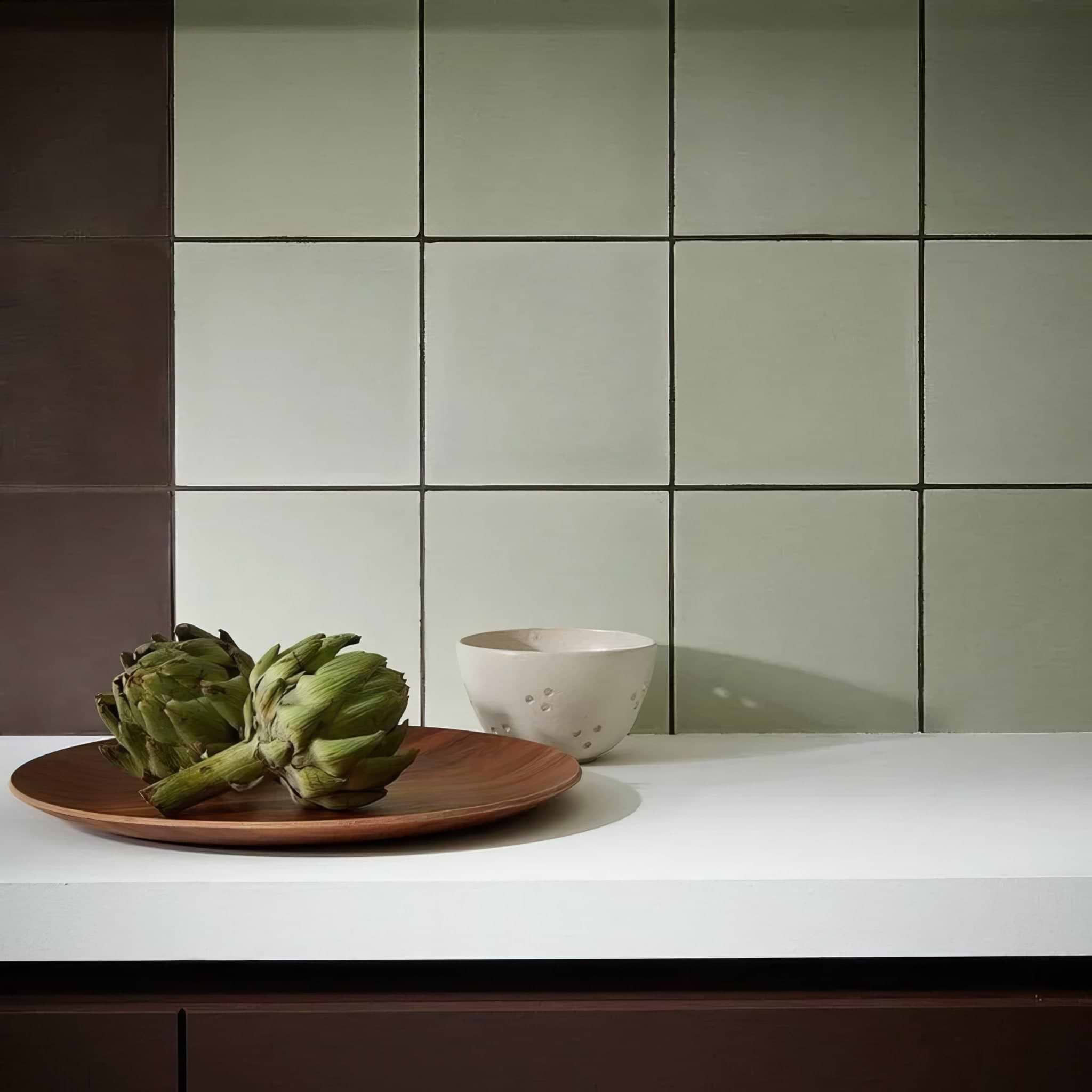 Little Greene Aquamarine Pale Square Tile - Hyperion Tiles