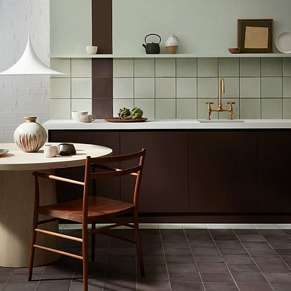 Little Greene Aquamarine Pale Square Tile - Hyperion Tiles